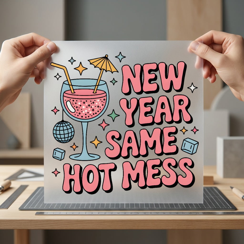 Year Same Hot Mess Retro Aesthetic Ready to Press DTF Transfer for Dtf