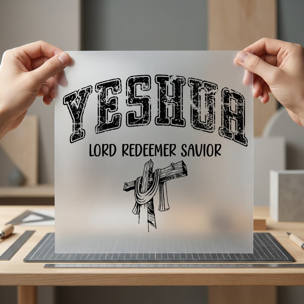 Yeshua Lord Redeemer Savior Christian Faith Ready to Press DTF Transfer for Dtf