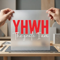Yhwh Great Christian Diy Christian Faith Ready to Press DTF Transfer for Dtf