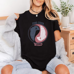 Yin Yang Koi Fish Vintage Retro Ready to Press DTF Transfer for Dtf