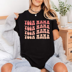 Yoga Mama Retro Text Mom Vintage Ready to Press DTF Transfer for Dtf