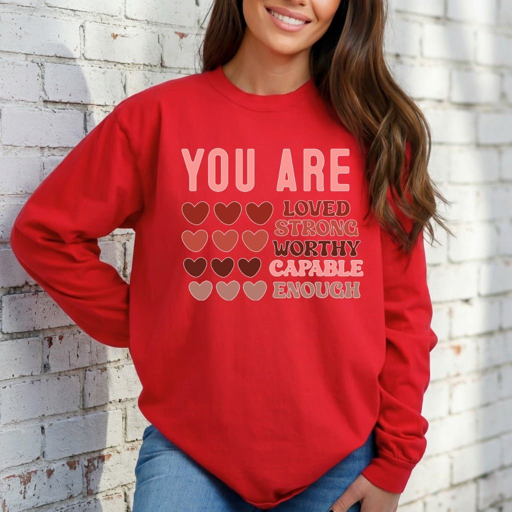 You Are Enough | Affirmation & Self - Love Sweatshirt - Luckets.com