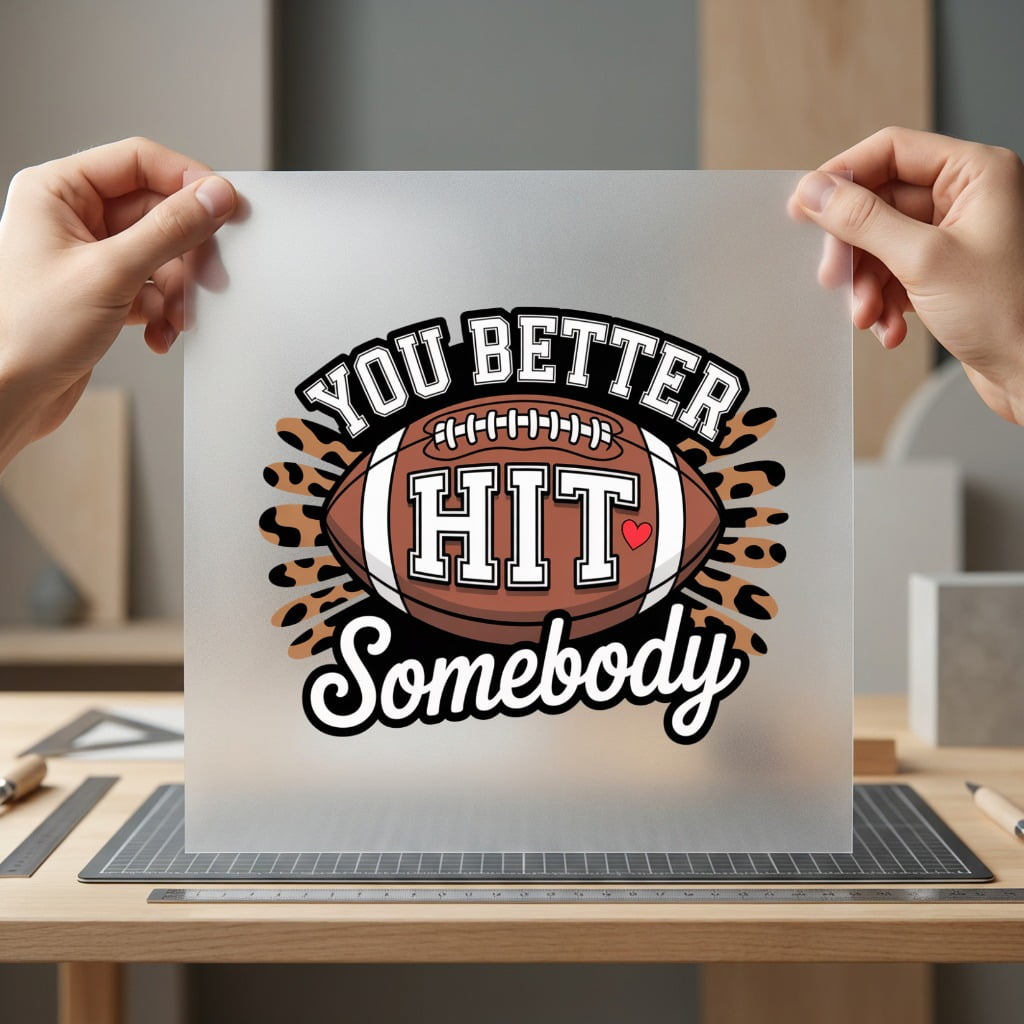 You Better Hit Somebody Vintage Retro Ready to Press DTF Transfer for Dtf