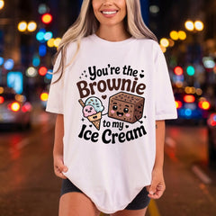 You Brownie Ice Cream Valentine Ready to Press DTF Transfer for Dtf