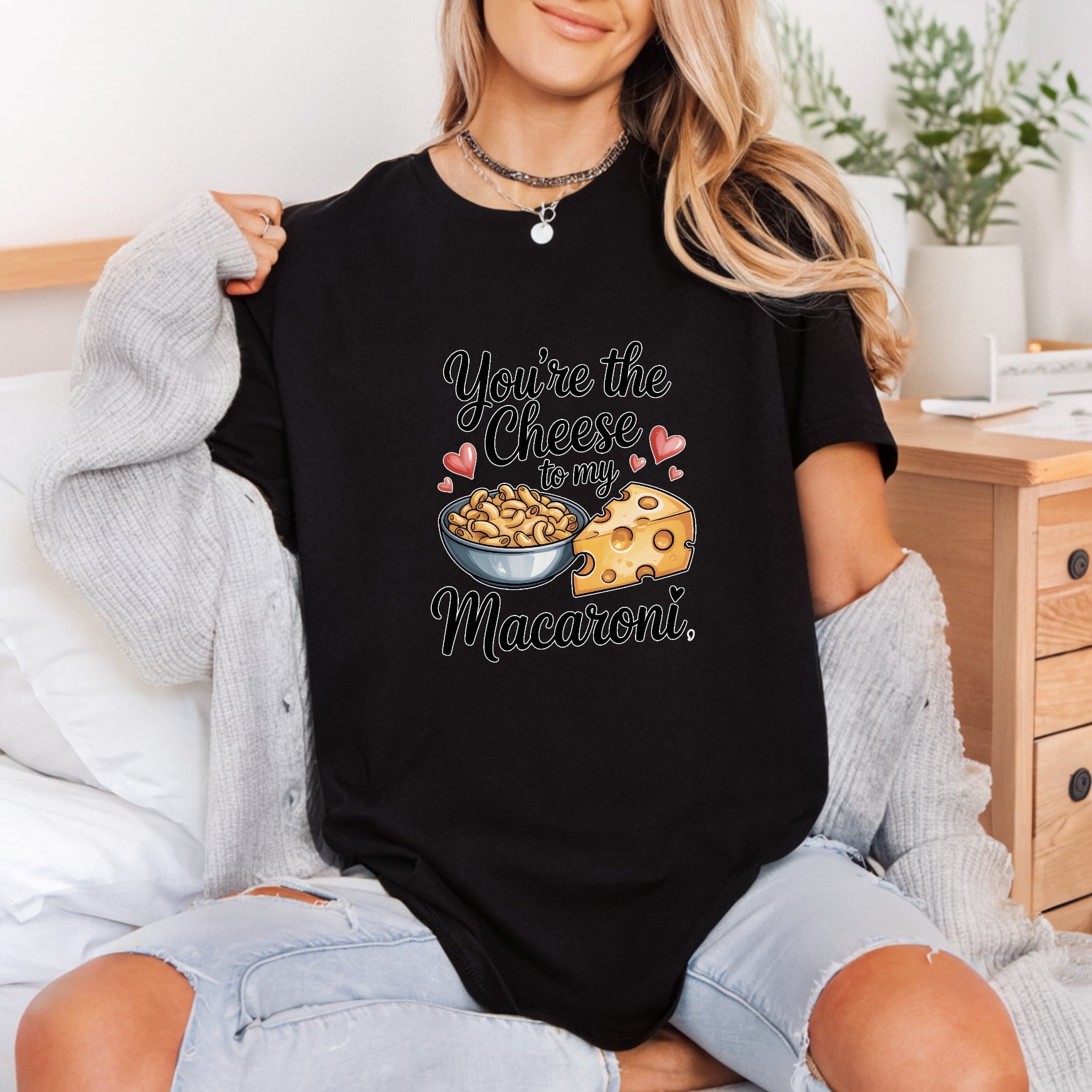 You Cheese Macaroni Love Valentine Funny Ready to Press DTF Transfer for Dtf