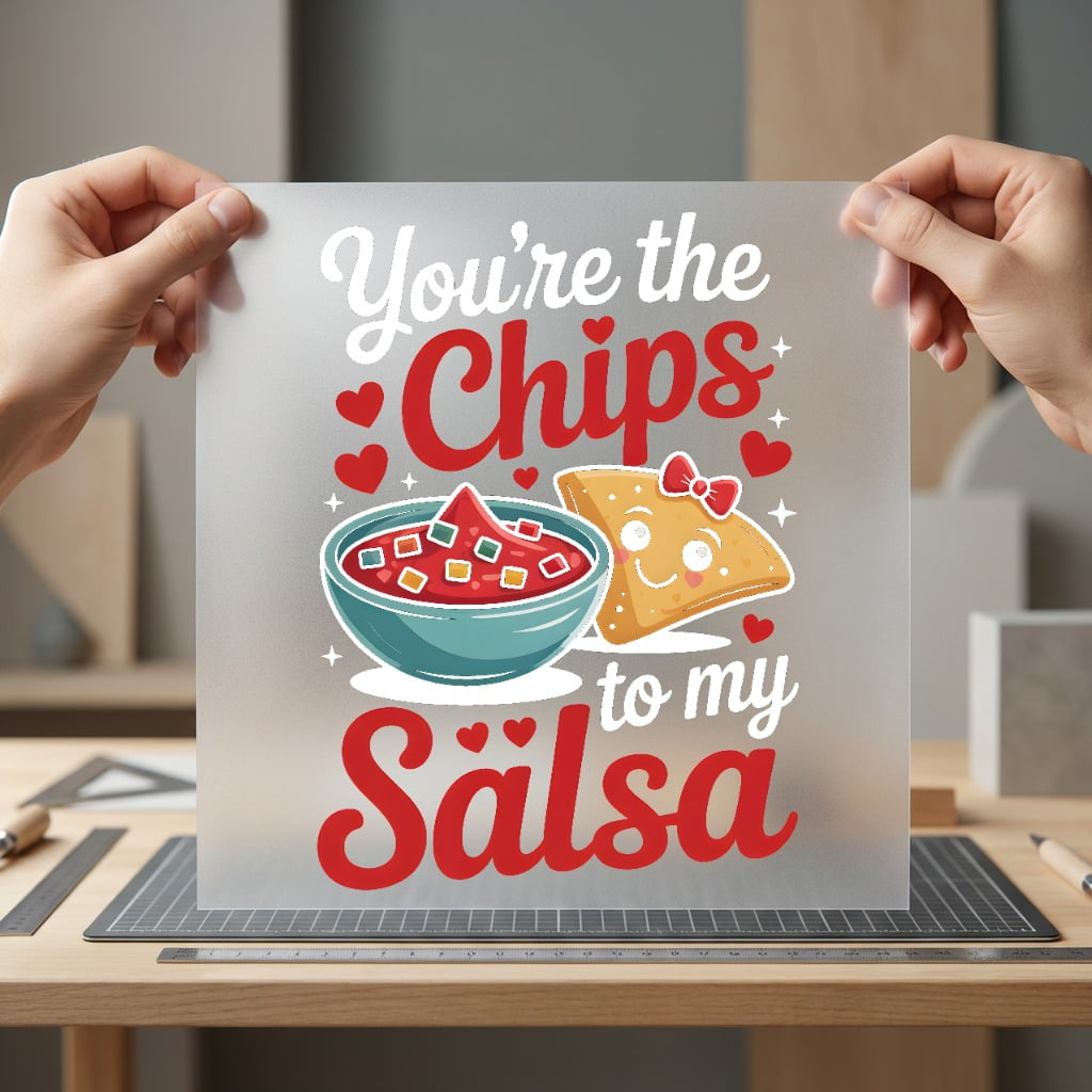 You Chips Salsa Valentine Valentine Ready to Press DTF Transfer for Dtf