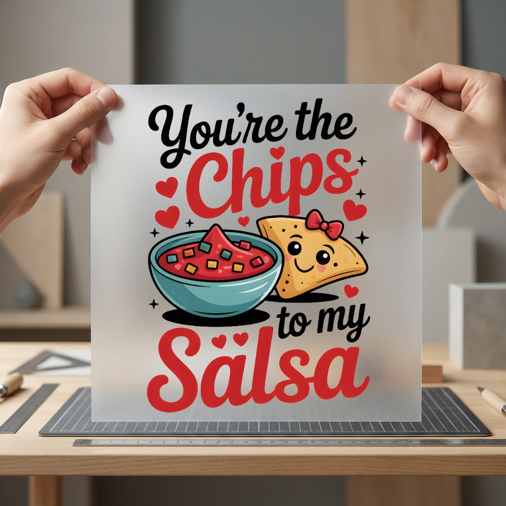 You Chips Salsa Valentine Valentine Ready to Press DTF Transfer for Dtf
