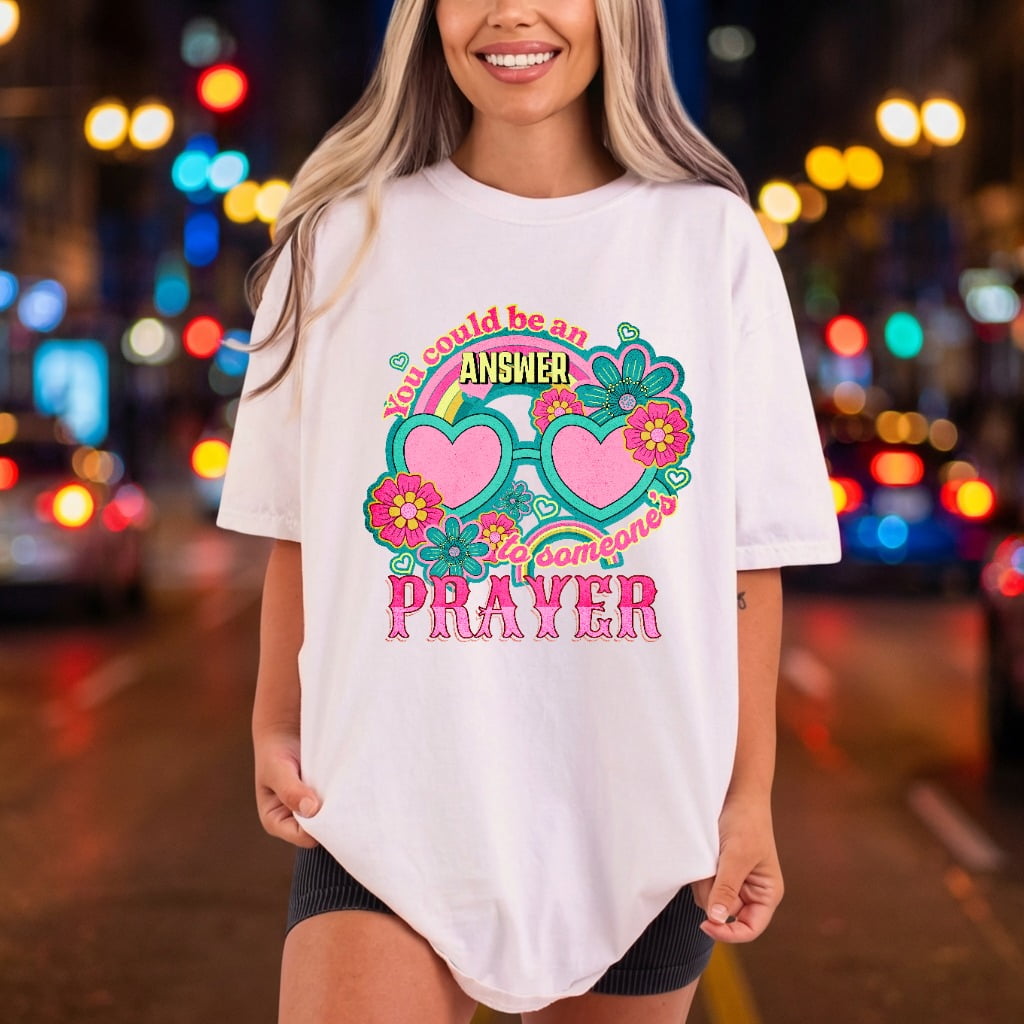 You Could Answer Someone Faith Retro Ready to Press DTF Transfer for Dtf