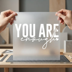 You Enough Motivational Diy Aesthetic Ready to Press DTF Transfer for Dtf