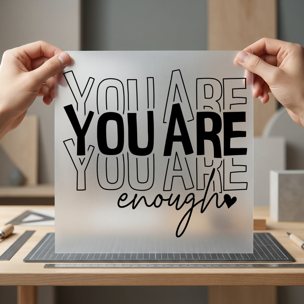 You Enough Motivational Diy Mental Health Awareness Collection Empowerment Collection Ready to Press DTF Transfer for Dtf