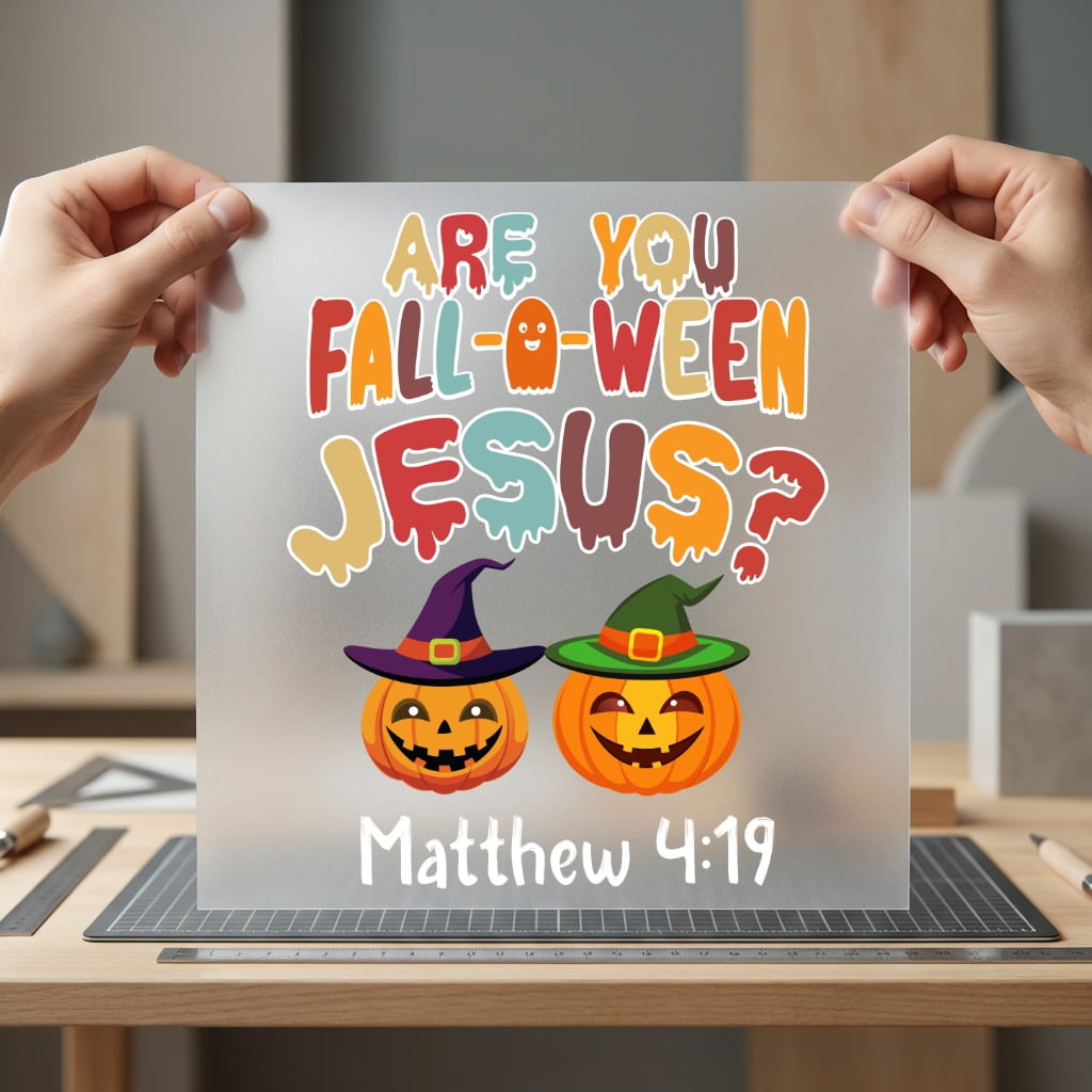 You Fall-o-ween Jesus Matthew Christian Faith Ready to Press DTF Transfer for Dtf