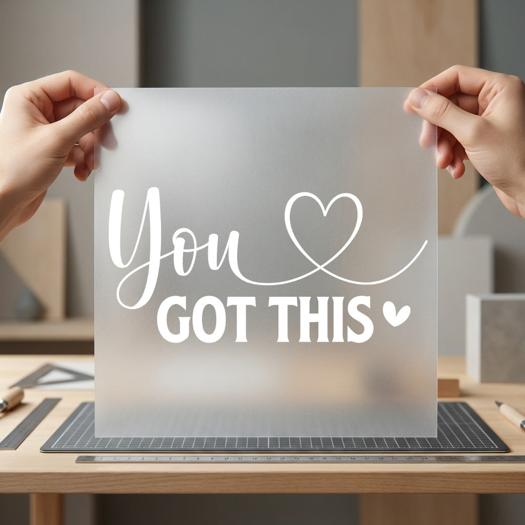 You Got Heart Script Empowerment Collection Positive Vibes Collection Ready to Press DTF Transfer for Dtf