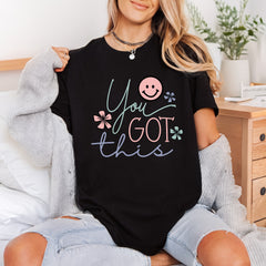 You Got Smiley Face Aesthetic Floral Ready to Press DTF Transfer for Dtf