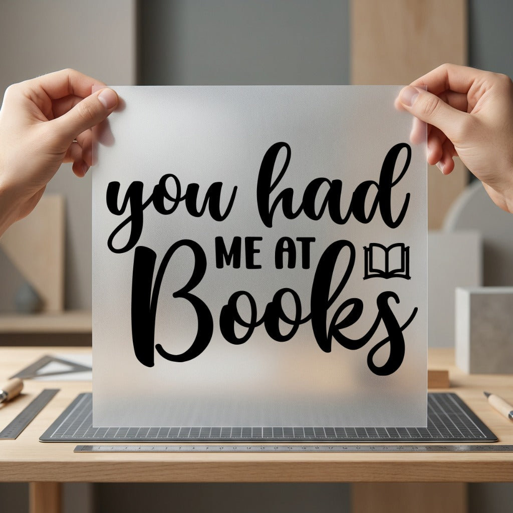 You Had Books Script Aesthetic Ready to Press DTF Transfer for Dtf