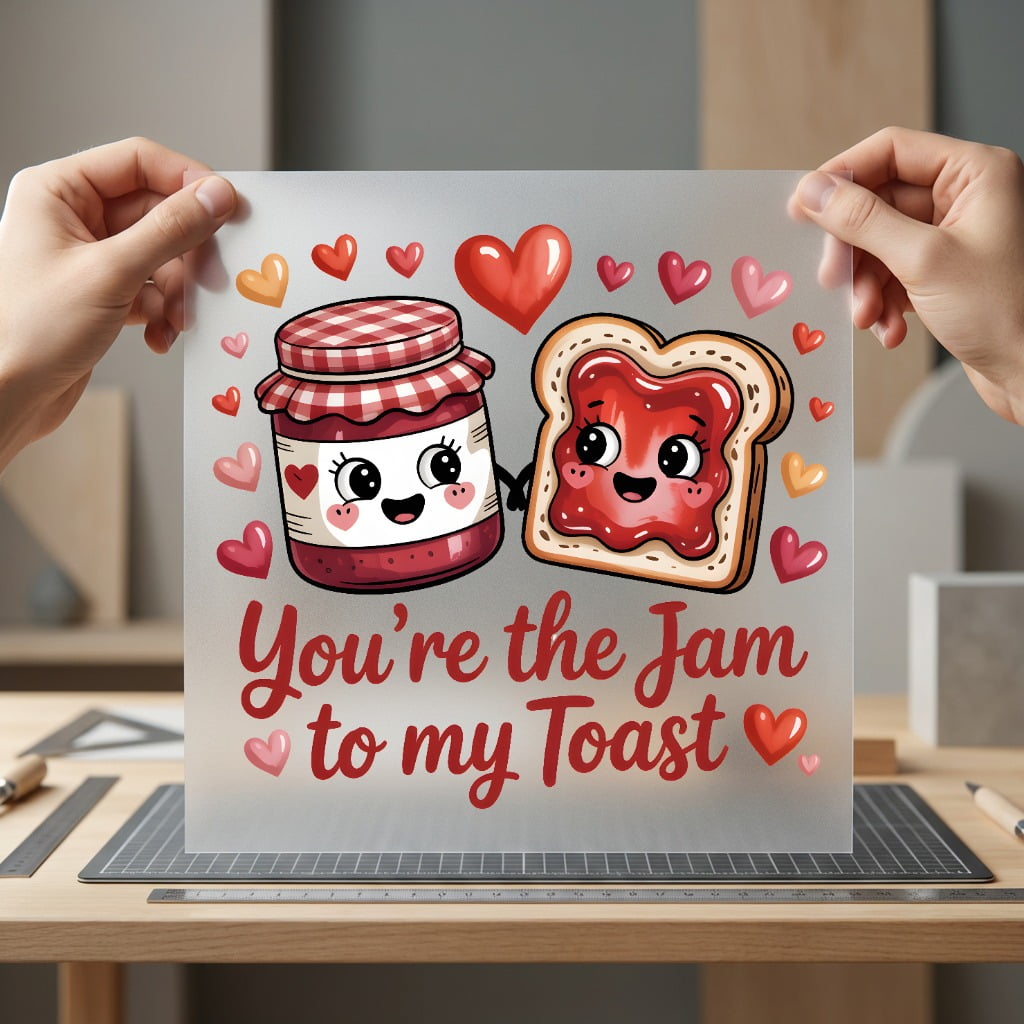 You Jam Toast Valentine Valentine Funny Ready to Press DTF Transfer for Dtf