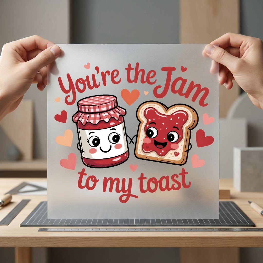 You Jam Toast Valentine Valentine Funny Ready to Press DTF Transfer for Dtf