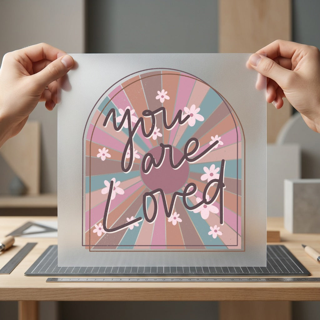 You Loved Arch Retro Vintage Retro Ready to Press DTF Transfer for Dtf