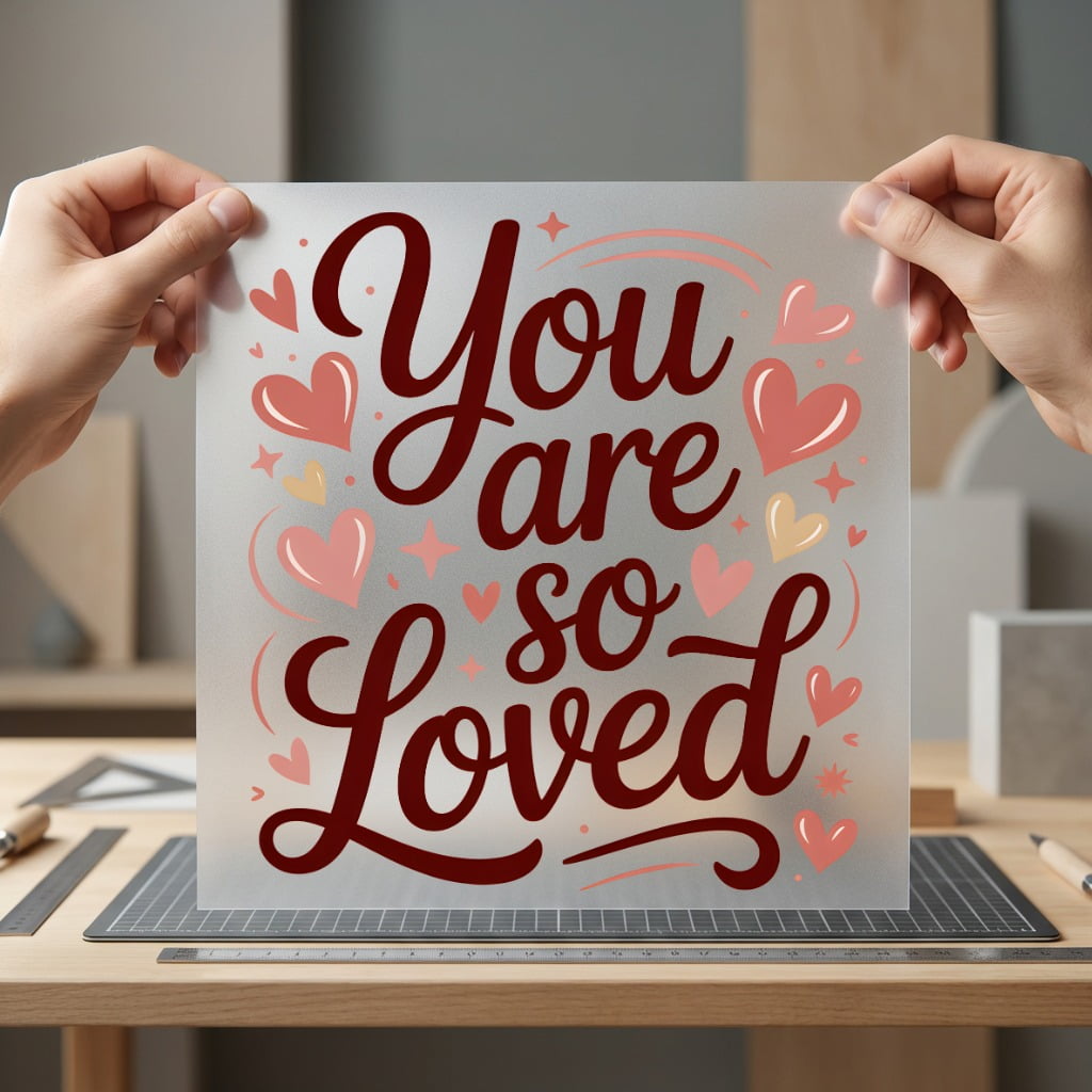 You Loved Romantic Script Valentine Aesthetic Ready to Press DTF Transfer for Dtf