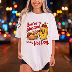 You Mustard Hot Dog Valentine Funny Ready to Press DTF Transfer for Dtf