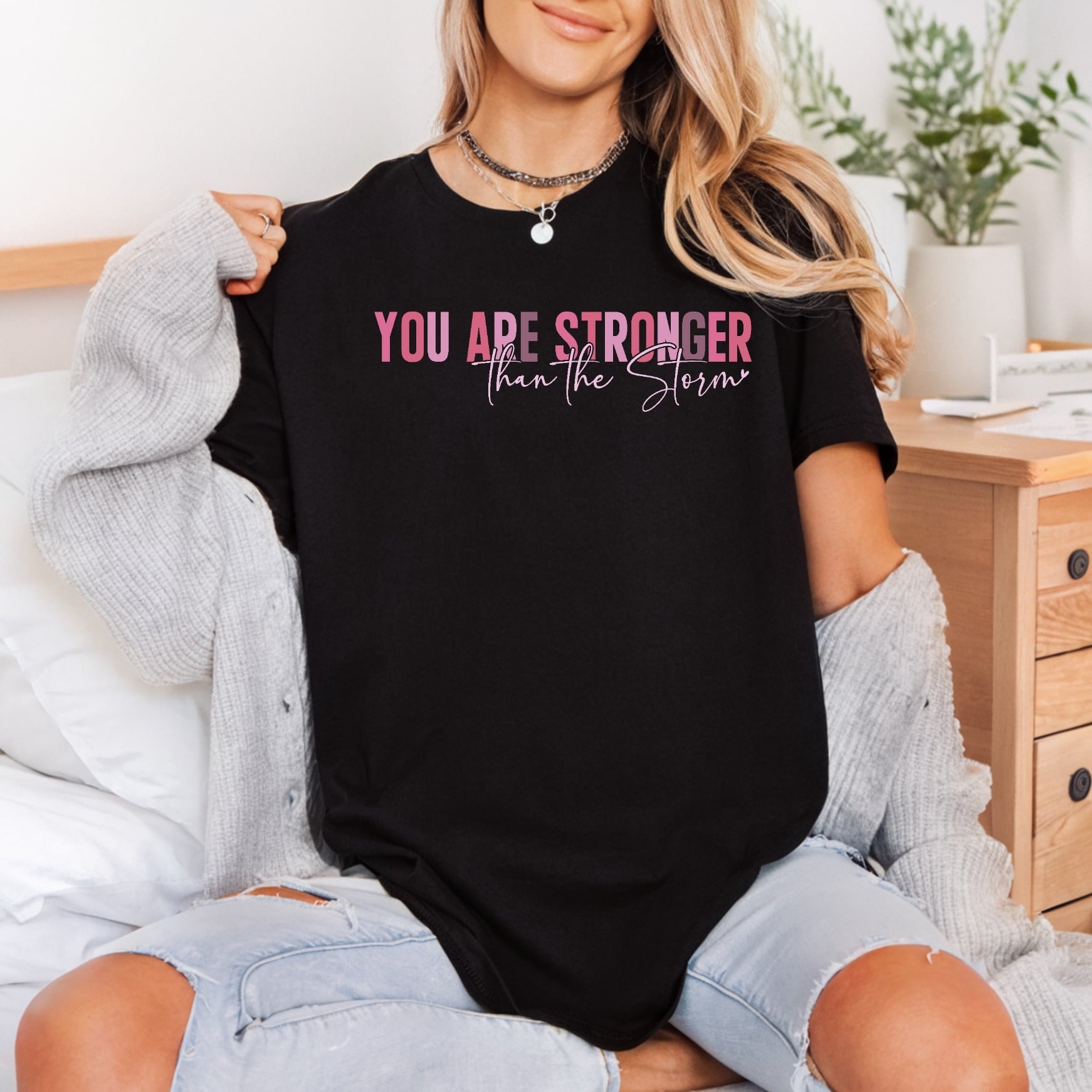 You Stronger Than Storm Faith Ready to Press DTF Transfer for Dtf