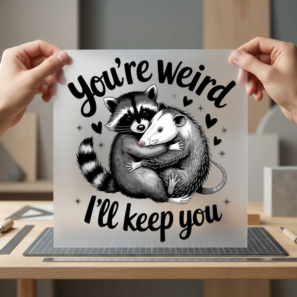 You Weird Keep Retro Funny Pet Ready to Press DTF Transfer for Dtf