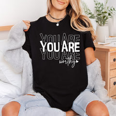 You Worthy Trendy Diy Positive Vibes Collection Affirmations Collection Ready to Press DTF Transfer for Dtf